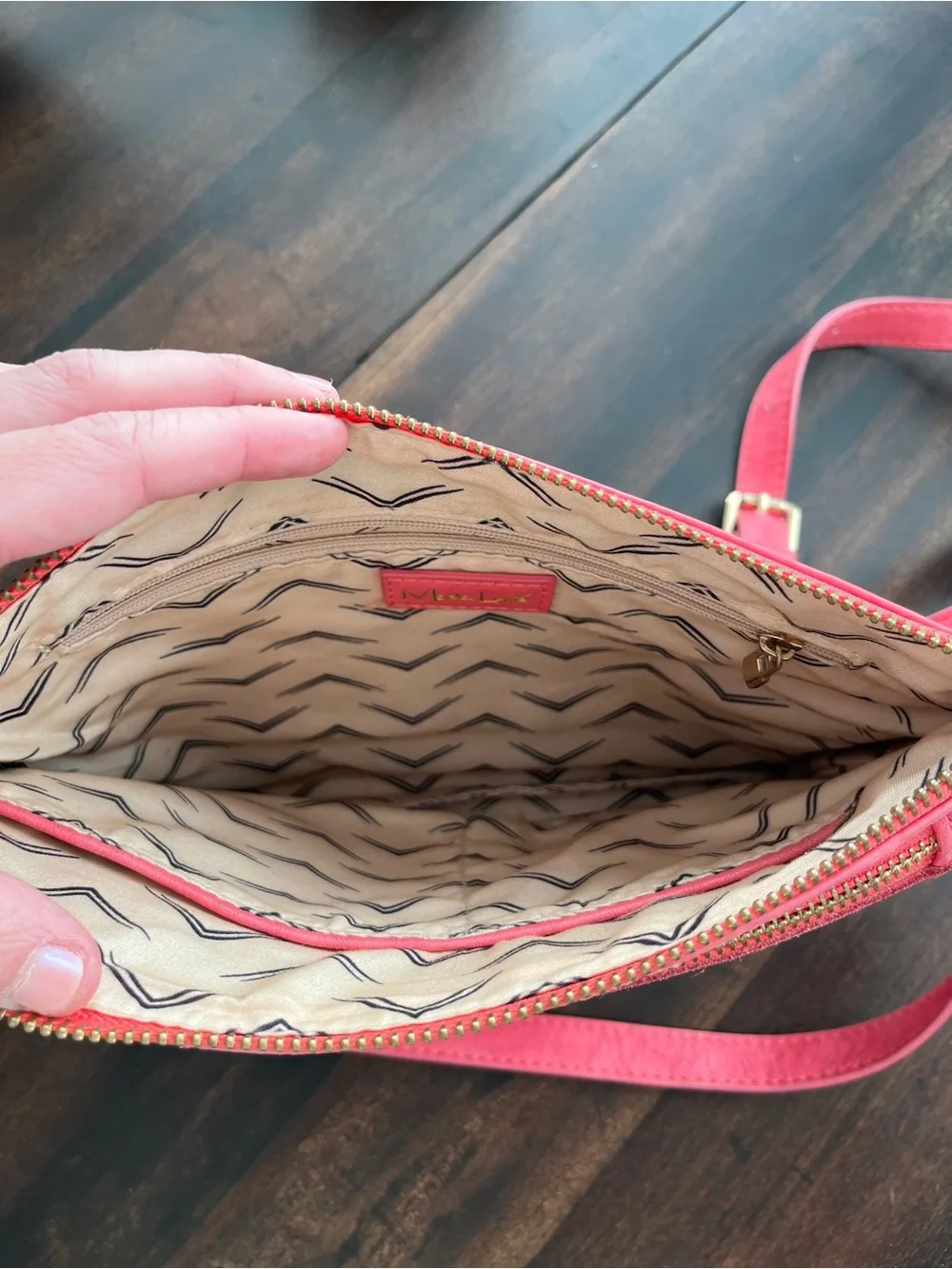 Pink Crossbody Shoulder Bag - Sleek Women's Crossbody